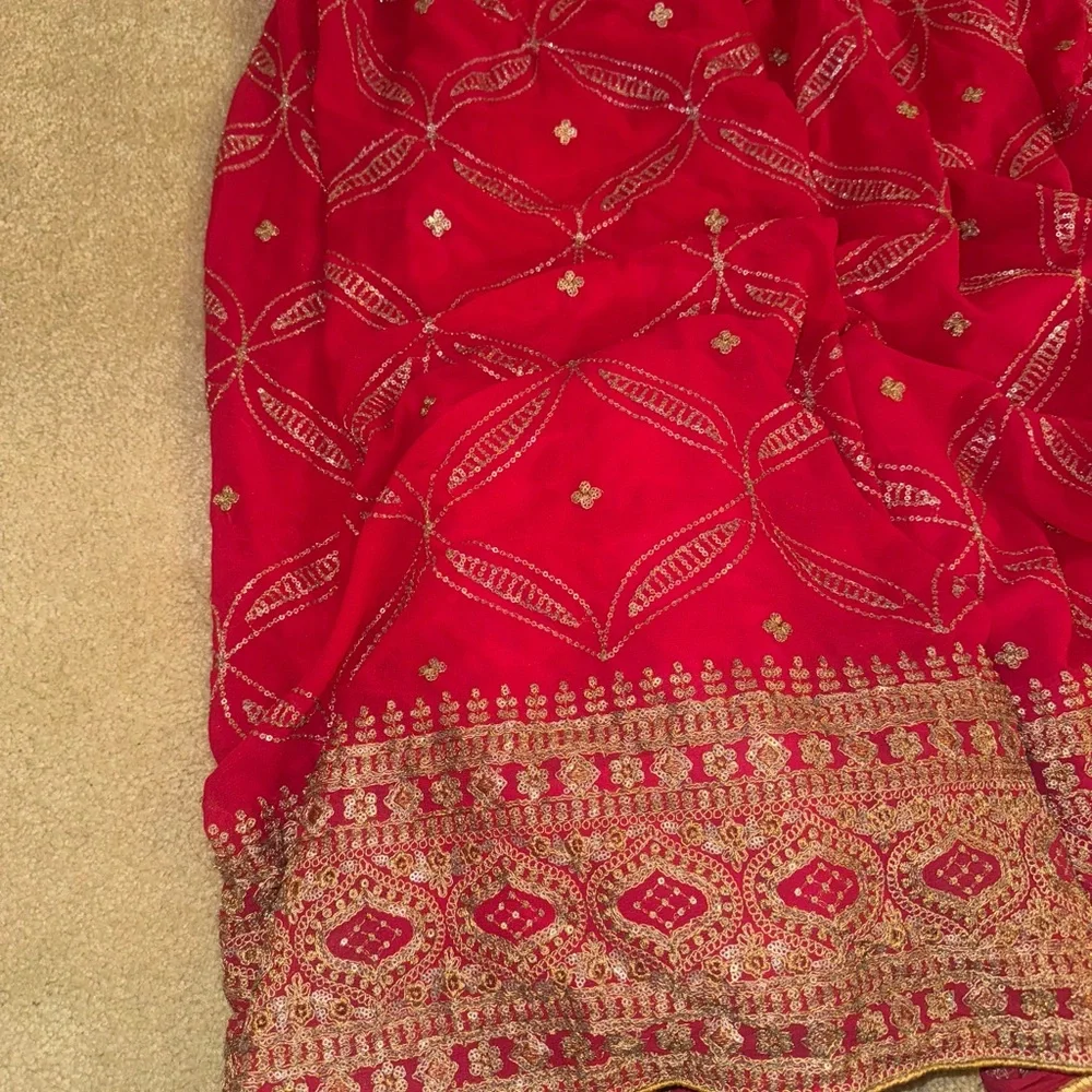 Pink Lehenga with Dupatta - Picture 4 of 15